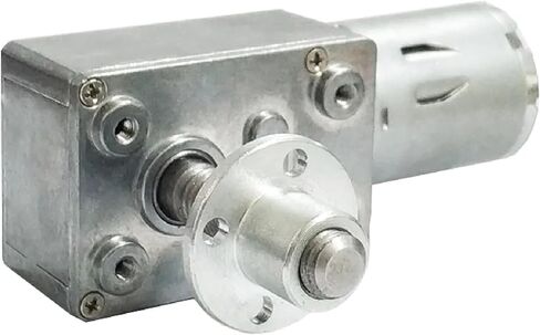 JGY-370-M8 عزم الدوران مرتفع منخفض RPM DC WORM GEAR MOTION 8MM*33 مم عمود المسمار الإخراج مع شفة المسمار 6 دورة في الدقيقة DC 24 فولت in Saudi Arabia