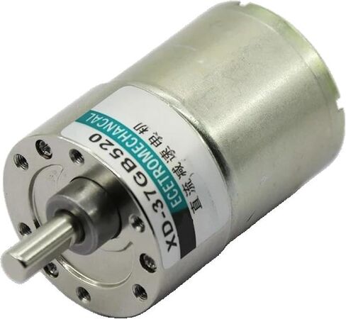 محرك تروس DC 37 مم ، عمود مركزي عزم الدوران العالي ، دوران CW/CCW قابل للتعديل (10rpm 12vmotor و Bracket) in Saudi Arabia
