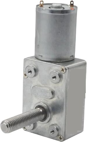 JGY-370-M8 عزم الدوران مرتفع منخفض RPM DC WORM GEAR MOTION 8MM*33 مم عمود المسمار الإخراج مع شفة المسمار 6 دورة في الدقيقة 6 فولت in Kuwait