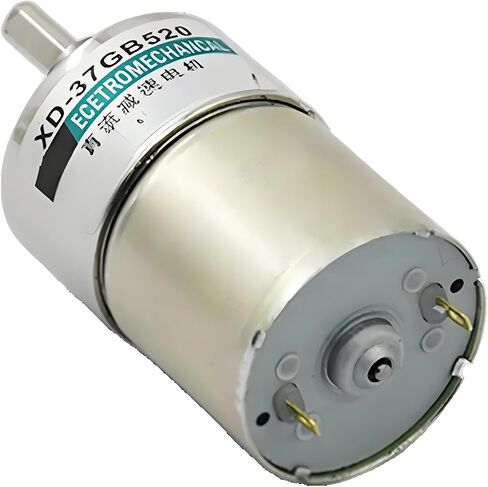 XD37GA-520 DC محرك الترس الكهروميكانيكي ، قطر 37 مم ، عزم الدوران العالي ، السرعة القابلة للتعديل ، دوران CW/CCW ، تصميم عمود مركزي (100RPM 24VMotor و Bracket) in Kuwait