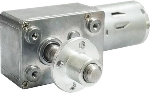 JGY-370-M8 عزم الدوران مرتفع منخفض RPM DC WORM GEAR MOTION 8MM*33 مم عمود المسمار الإخراج مع شفة المسمار 2 دورة في الدقيقة 12 فولت in Kuwait
