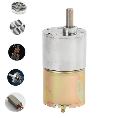 37 مم محرك ترس DC ، 12V/24V ، 2-1000 دورة في الدقيقة ، عزم الدوران العالي ، CW/CCW دوران (10 دورة في الدقيقة 12 فولت) in Kuwait