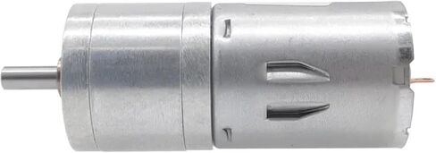 JGA25-370 DC محرك موجه ، محرك كهربائي عالي عزم الدوران ، 6V/12V/24V متوافق ، والفضة ، والبناء المعدني (50 دورة في الدقيقة 12 فولت) in Kuwait