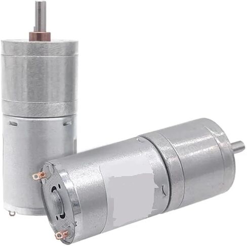 JGA25-370 DC محرك موجه ، محرك كهربائي عالي عزم الدوران ، 6V/12V/24V متوافق ، والفضة ، والبناء المعدني (50 دورة في الدقيقة 12 فولت) in Kuwait