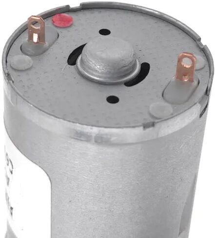 JGA25-370 DC محرك موجه ، محرك كهربائي عالي عزم الدوران ، 6V/12V/24V متوافق ، والفضة ، والبناء المعدني (50 دورة في الدقيقة 12 فولت) in Kuwait