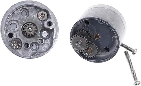 JGA25-370 DC محرك موجه ، محرك كهربائي عالي عزم الدوران ، 6V/12V/24V متوافق ، والفضة ، والبناء المعدني (50 دورة في الدقيقة 12 فولت) in Kuwait
