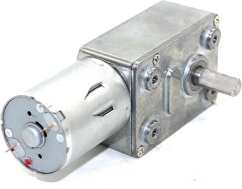 4632-370 Worm Gear Reduction Motor with Self-Locking Solid Shaft Motor 25 RPM 24V in Saudi Arabia