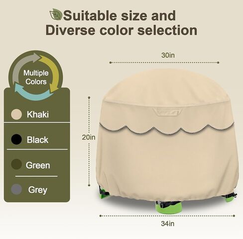 Kids Water Table Cover Pet Home Fit Step2 Rain Showers Splash Pond Water Table, Waterproof Dust Proof Outdoor Toys Cover-Cover only orbicular 34"Dx20"H in Saudi Arabia