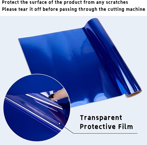 GIRAFVINYL كروم مرآة فضية لاصقة من الفينيل للديكور المنزلي، 12 بوصة × 6 أقدام in Kuwait