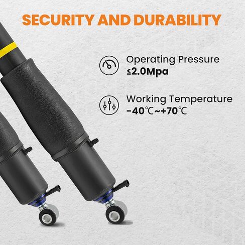 maXpeedingrods 2PCS Rear Air Shocks Suspension Struts for Cadillac Escalade for Chevy Tahoe Suburban 1500 for GMC Yukon 2000-2014 25979391 25979393 25979394 Black in Saudi Arabia