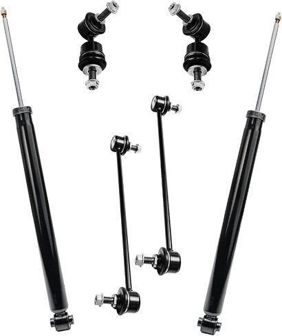 Detroit Axle - 8pc Struts Shocks Kit for 2004-2009 Mazda 3, 2006-2010 Mazda 5, 2 Front Struts & Coil Spring 2 Rear Shock Absorbers 4 Front Rear Sway Bar Links 2005 2007 2008 Replacement Suspension in Saudi Arabia