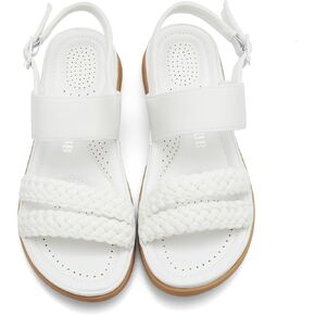Women's Flat Sandals Ankle Strap Open Toe Summer Braided Sandal Beach Comfortable Platform Outdoor Slingback Dress Shoes in Saudi Arabia