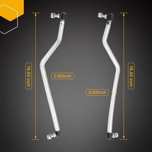 Gledewen Adjustable LH/RH Steering Drag Link Set Fit 436884 & 436885,Compatible with Husqvarna Craftsman AYP Poulan Pro Jonsered Lawn Mower Replace# 532436884 532436885 583513301 & 583513401 in Saudi Arabia