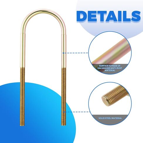 طقم كتلة انخفاض نابض أوراق الأوراق العالمية ، 2 بوصة ، 2-1/2 "عريض ، 5" ، بطول U-bolts المطلي بالزنك ، بناء الفولاذ المتميز للتشطيب طويل الأمد in Kuwait