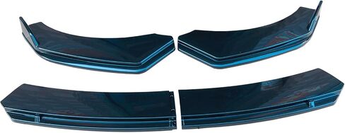 Universal Front Bumper Lip Body Kit Spoiler with Strut Rod Tie Support Bars 8"-11" in Saudi Arabia