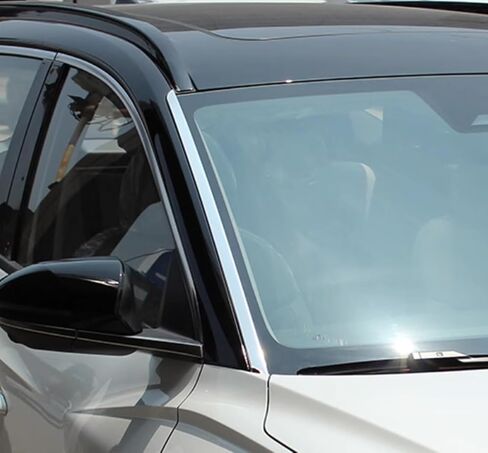 ملحقات السيارات تناسب Hyundai Tucson 2024 2023 2022 الأمامية الزجاج الأمامي غطاء الشريط الزخرفي القطع (Chrome) 2pcs الفولاذ المقاوم للصدأ in Saudi Arabia