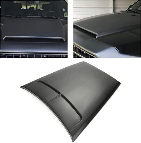 غطاء محرك السيارة الأمامي في Kuafu متوافق مع 2015-2020 Ford F-150 Truck Hood Scoop Scoop Scoop Flow Flow Cover غطاء تنفيس مطلي باللون الأسود in Saudi Arabia