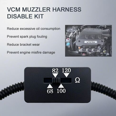 تحديث VCM Muzzler Harness Disable Disable Kit متوافق مع محرك Honda 3.5L V6 مع VCM ، لـ Acura 2013+ ، لـ Pilot 2009+ ، لـ Accord 2008+ ، لـ Ridgeline 2007+ ، لـ Odyssey 2007+ in Kuwait