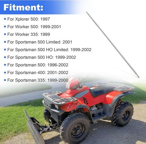 مرحبًا Range Shift Linkage Rod 5020823 متوافق مع Polaris Sportsman 500 400 335 - Silver in Saudi Arabia
