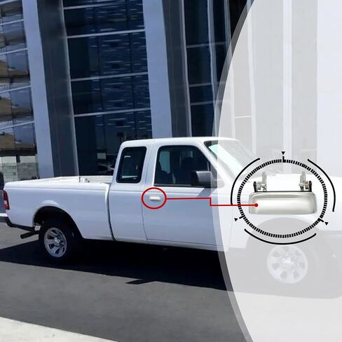 مجموعة مقبض الباب الخارجي المعدني ، متوافقة مع 1998-2011 فورد رينجر ، 01-10 Mazda B2300 B3000 B4000 ، واجهة خارج السائق الأيسر وجانب الراكب الأيمن | يحل محل المقبض الخارجي# 2L5Z102240404BAA in Kuwait