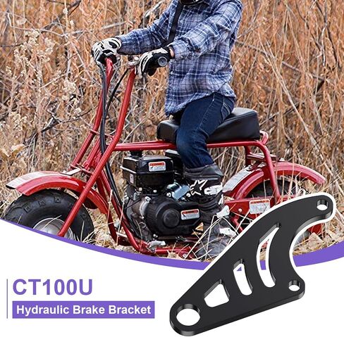 Mini Bike Hydraulic Brake Brake Bracket Bracket Bracket Pracket Pracket for Coleman CT100U Trail 100 98cc 3.0HP Minibike PowerSports Gas Plansbly Assemberations Probs Parts Black in Saudi Arabia