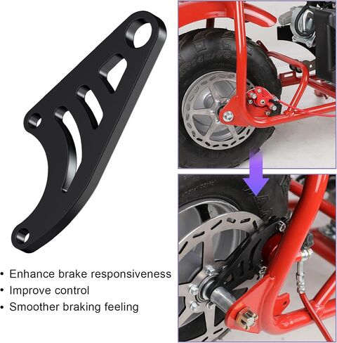Mini Bike Hydraulic Brake Brake Bracket Bracket Bracket Pracket Pracket for Coleman CT100U Trail 100 98cc 3.0HP Minibike PowerSports Gas Plansbly Assemberations Probs Parts Black in Saudi Arabia