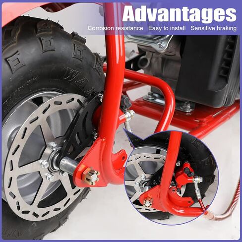 Mini Bike Hydraulic Brake Brake Bracket Bracket Bracket Pracket Pracket for Coleman CT100U Trail 100 98cc 3.0HP Minibike PowerSports Gas Plansbly Assemberations Probs Parts Black in Saudi Arabia