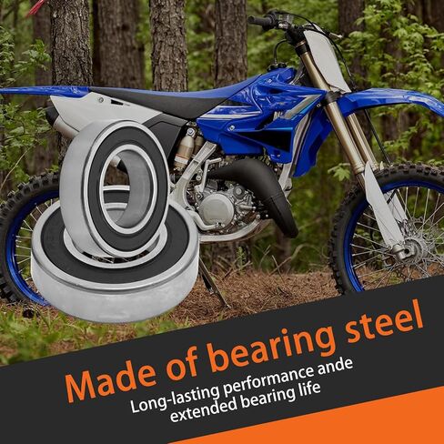 93306-90409-00 مجموعات محامل العجلة الأمامية والخلفية ، استبدال YAMAHA YZ125 YZ125X YZ250 YZ250F YZ426F YZ450F WR400F WR426F WR450F 1998-2022 in Saudi Arabia