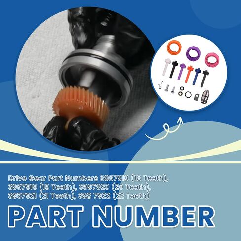 طقم تروس عداد السرعة (17 18 19 20 21 22 ترس عداد السرعة ، 7 8 10 ترس عداد السرعة ورصاصة) متوافقة مع GM Powerglide Turbo Th350 in Saudi Arabia