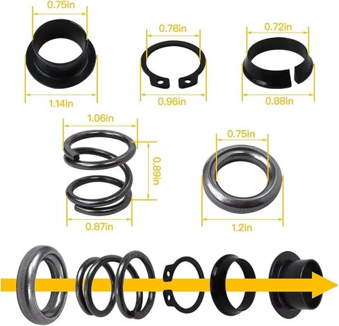 Steering Column Upper Bearing Kit for Ford Crown Victoria Police Interceptor Sedan 4-Door 4.6L 281Cu. In. V8 CNG SOHC Naturally Aspirated 1998 1999 2000 2001 2002 2003 2004 in Saudi Arabia