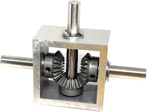 Miter Transmission 1pcs 1:1 Differential Assembly Gearbox 90° Right Angle Bevel Gear Gearbox 1.25M 20T Bevel Gear 10MM Shaft Corner Reversing Device Pinion Mechanical (Color : 1 Ratio 1, Si in Kuwait