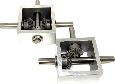 Miter Transmission 1pcs 1:1 Differential Assembly Gearbox 90° Right Angle Bevel Gear Gearbox 1.25M 20T Bevel Gear 10MM Shaft Corner Reversing Device Pinion Mechanical (Color : 1 Ratio 1, Si in Kuwait