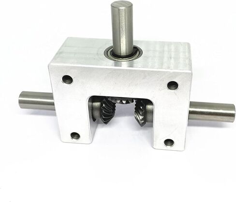Miter Transmission 90 Degree Bevel Gearbox 6/8/10mm Coaxial Differential Assembly Gearbox 1:1 Spiral Bevel Gear Small Corner Device Pinion Mechanical(10mm Shaft) in Kuwait
