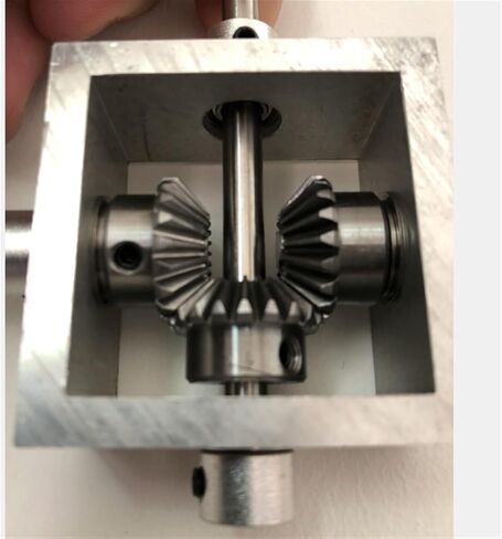 Miter Transmission 1PCS Dual Sways 90 درجة مربع التروس بوسائل التروس اليمنى عكس علبة التروس 1M 20 أسنان زاوية تروس التوجيه ميكانيكية (سماكة 6 مم) in Saudi Arabia