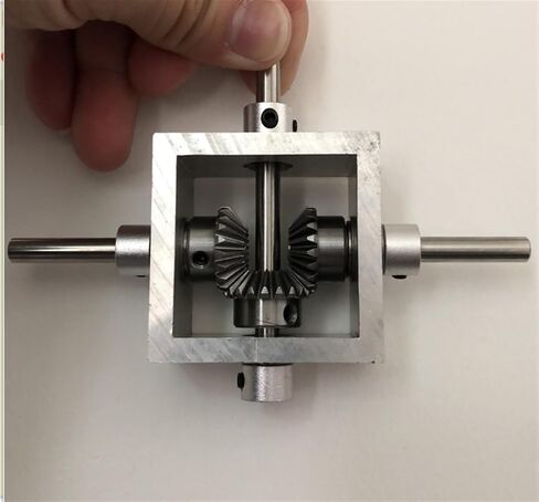Miter Transmission 1PCS Dual Sways 90 درجة مربع التروس بوسائل التروس اليمنى عكس علبة التروس 1M 20 أسنان زاوية تروس التوجيه ميكانيكية (سماكة 6 مم) in Saudi Arabia