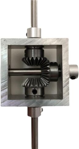 Miter Transmission 1PCS Dual Sways 90 درجة مربع التروس بوسائل التروس اليمنى عكس علبة التروس 1M 20 أسنان زاوية تروس التوجيه ميكانيكية (سماكة 6 مم) in Saudi Arabia