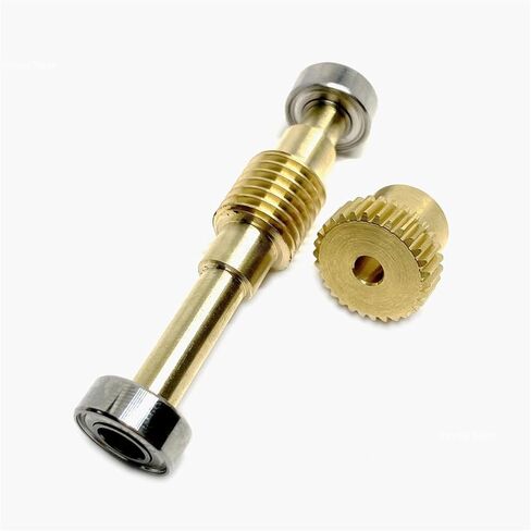 Miter Transmission 1pcs Worm Gear Reducer 0.5 Module Gimbal Gearbox 1:20 30 40 50 60 70 80 100 Turbine Copper Bearing Reducer Pinion Mechanical(1 Ratio 20-4mm) in Saudi Arabia