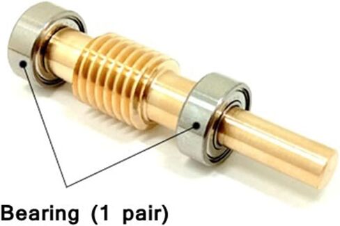 Miter Transmission 1pcs Worm Gear Reducer 0.5 Module Gimbal Gearbox 1:20 30 40 50 60 70 80 100 Turbine Copper Bearing Reducer Pinion Mechanical(1 Ratio 20-4mm) in Saudi Arabia