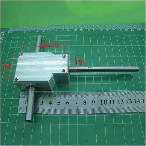 Miter Transmission 90 Degree Commutator Gearbox 8mm 10mm Dual Output Shaft Bevel Gearbox Transmission Ratio 1:1 Speed Reducer Gearbox Pinion Mechanical(8mm Thickness) in Kuwait