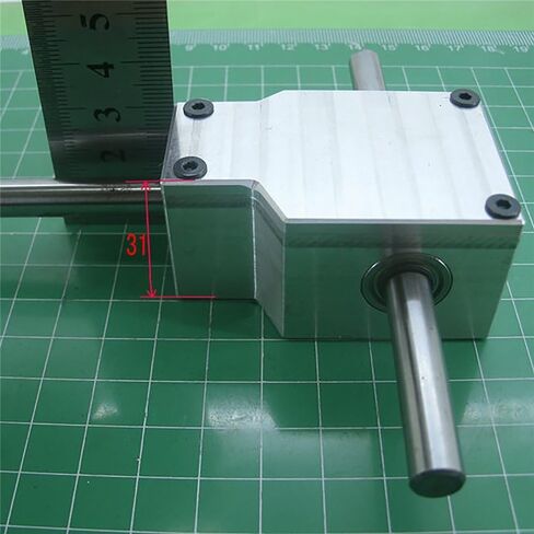 Miter Transmission 90 Degree Commutator Gearbox 8mm 10mm Dual Output Shaft Bevel Gearbox Transmission Ratio 1:1 Speed Reducer Gearbox Pinion Mechanical(8mm Thickness) in Kuwait