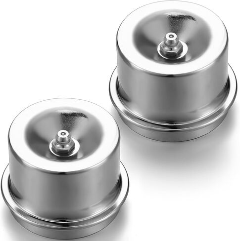 2 Pcs 1.98'' Axle Grease Cap Trailer Hub Dust Caps Grease Fitting Caps for Most Standard 2000 to 3500 Pound Axles in Saudi Arabia
