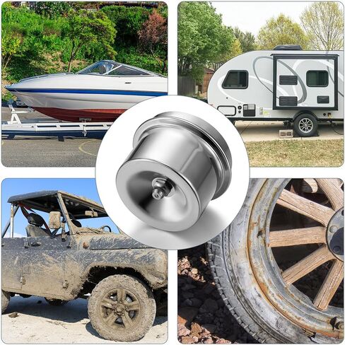 2 Pcs 1.98'' Axle Grease Cap Trailer Hub Dust Caps Grease Fitting Caps for Most Standard 2000 to 3500 Pound Axles in Saudi Arabia