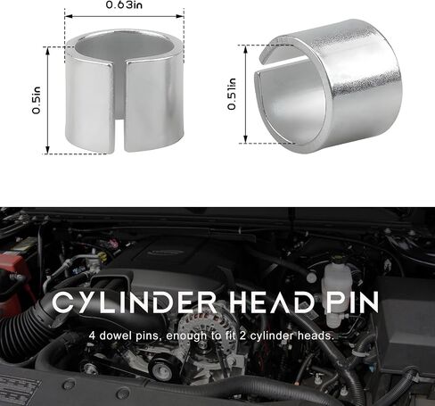 4 PCS Cylinder Head Dowel Alignment Pin, Automotive Cylinder Head Install Alignment Pins, Split Roll Pins Assembly Location Dowels for Gen 3 4 5 LS/LT Series Engines in Saudi Arabia