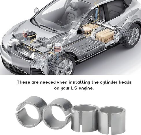 4 PCS Cylinder Head Dowel Alignment Pin, Automotive Cylinder Head Install Alignment Pins, Split Roll Pins Assembly Location Dowels for Gen 3 4 5 LS/LT Series Engines in Saudi Arabia
