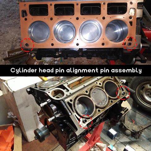 4 PCS Cylinder Head Dowel Alignment Pin, Automotive Cylinder Head Install Alignment Pins, Split Roll Pins Assembly Location Dowels for Gen 3 4 5 LS/LT Series Engines in Saudi Arabia