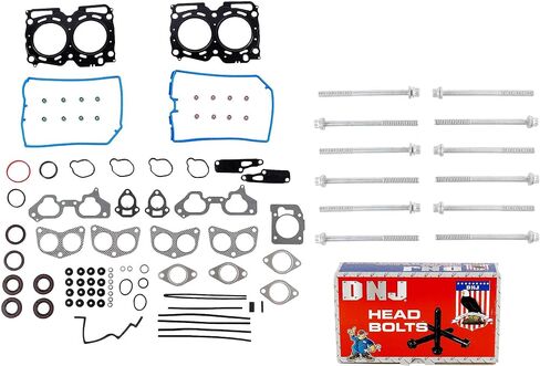 DNJ HGB718 Cylinder Head Gasket Set with Head Bolt Kit for 2002-2005 Subaru Impreza 2.0L 1994cc H4 DOHC in Saudi Arabia