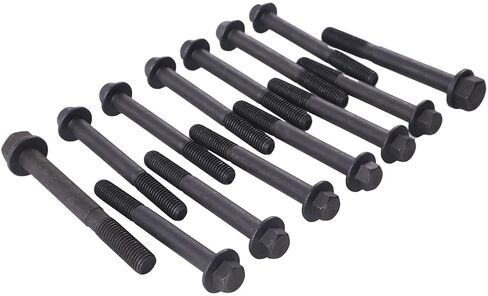 14PCS أسطوانة رأس البراغي YM119515-01200 YM11951501200 119515-01200 متوافقة مع محرك Komatsu 2D70E-5S-BA YANMAM in Kuwait