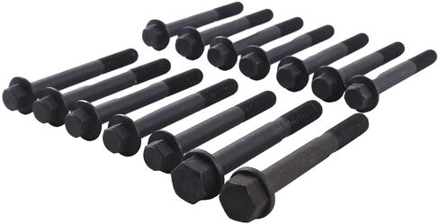 14PCS أسطوانة رأس البراغي YM119515-01200 YM11951501200 119515-01200 متوافقة مع محرك Komatsu 2D70E-5S-BA YANMAM in Kuwait