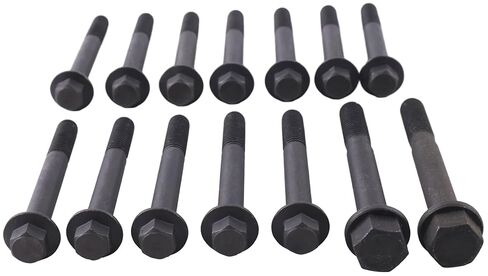 14PCS أسطوانة رأس البراغي YM119515-01200 YM11951501200 119515-01200 متوافقة مع محرك Komatsu 2D70E-5S-BA YANMAM in Kuwait