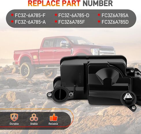 FC3Z-6A785-F Engine Oil Separator Assembly Compatible with 2017 2018 2019 Ford F250 F350 F450 F550 Super Duty 6.7L Powerstroke Diesel PCV CCV Vent Valve Engine Crankcase Replace#FC3Z6A785F in Saudi Arabia